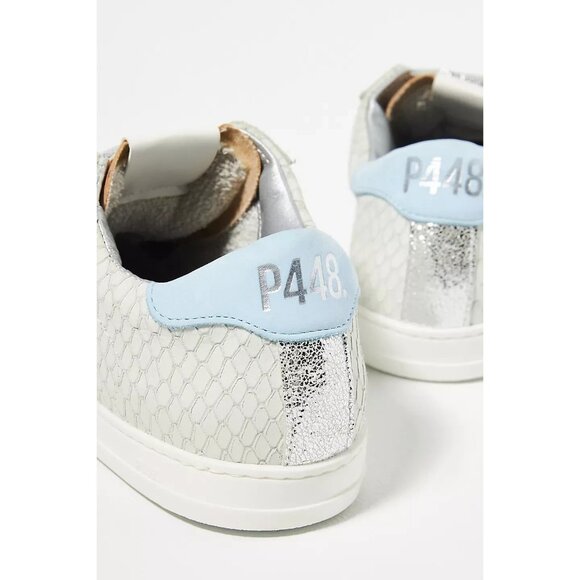 P448 John Margot Sneaker Womens 39 8.5 Sky Blue White NEW $298 - Picture 3 of 12